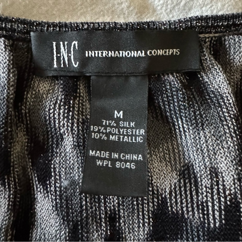 INC International Concepts Silk Blend Midi Dress Size M - Picture 8 of 11